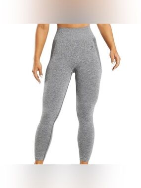 Gymshark Sculpting High-Rise Seamless Leggings in Heather Gray - Small